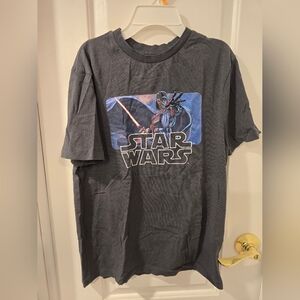 Men’s Star Wars Darth Vader Graphic Tee Gray Size S